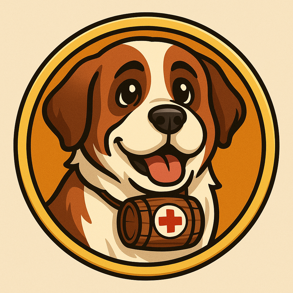 Saint Barknard mascot logo
